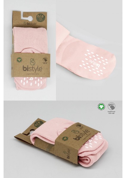 Bistyle Penye Kaymaz Külotlu Çorap 50109 Pembe