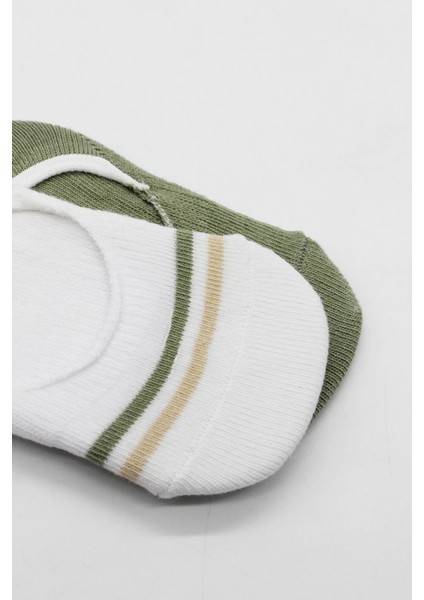 Bistyle 2'li Penye Babet Silikon Çemberli Çorap 30102 Nil Beyaz