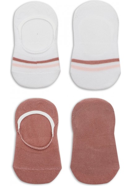 Bistyle 2'li Penye Babet Silikon Çemberli Çorap 30102 Pudra Beyaz fırsatları