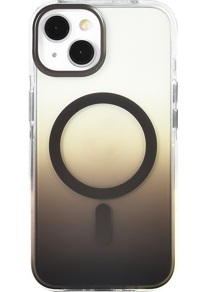 Apple iPhone 14 Kılıf M-Safe Şarj Özellikli Transparan Renk Geçişli Zore Toros Kapak modelleri