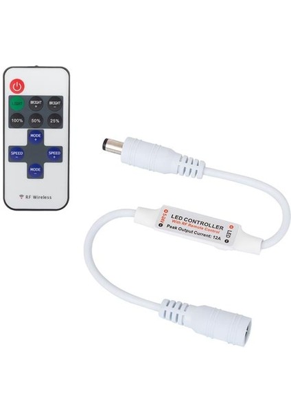 5-12-24 Volt Rf Şerit LED Dimmer Uzaktan Kumandalı LED Kontrol Cihazı