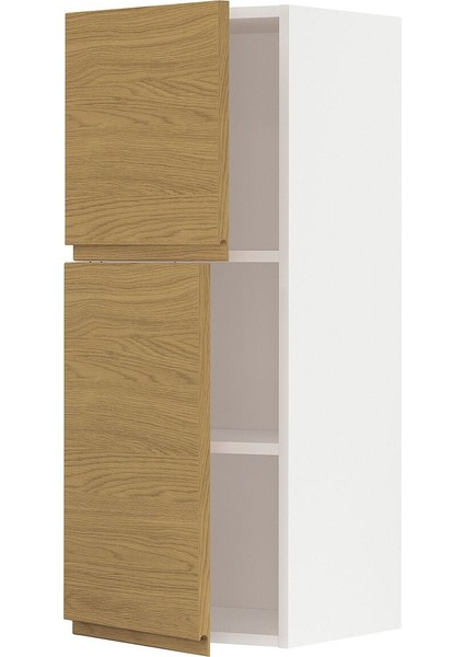 Mutfak Duvar Dolabı, Voxtorp Meşe Görünümlü, 40X100 Cm, 2 Kapaklı