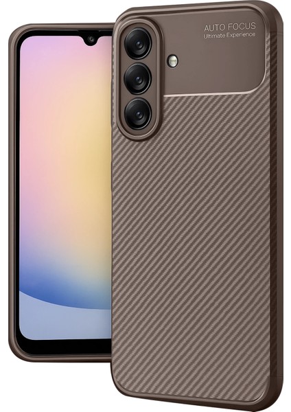 Zengezur Newface Samsung Galaxy A17 5g Auto Focus Karbon Kapak - Kahverengi