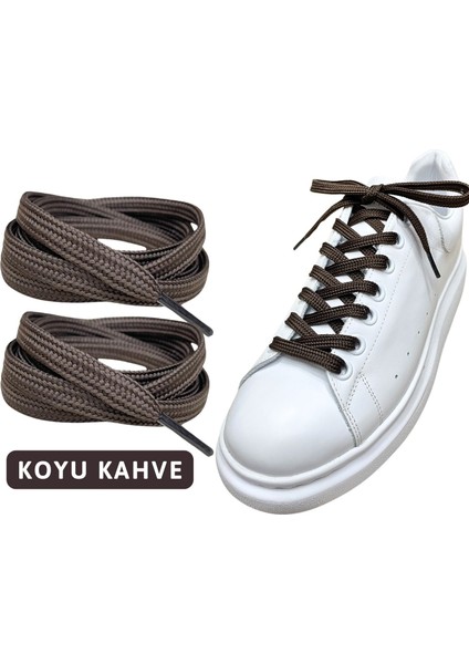 120 cm Yassı Spor Ayakkabı Bağcığı, Sneakers Bağcık, Yassı Ayakkabı Bağcığı 1 Çift