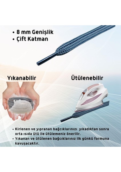 120 cm Yassı Spor Ayakkabı Bağcığı, Sneakers Bağcık, Yassı Ayakkabı Bağcığı 1 Çift indirimleri