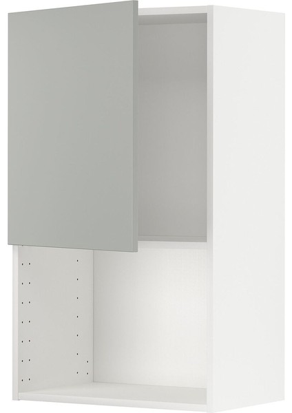 Ankastre Mikrodalga Fırın Duvar Dolabı, Havstorp Açık Gri, 60X100 cm
