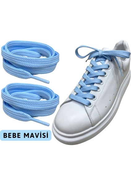 120 cm Yassı Spor Ayakkabı Bağcığı, Sneakers Bağcık, Yassı Ayakkabı Bağcığı 1 Çift