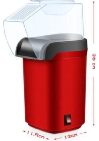 Kırmızı Renkli Yağsız Mısır Patlatma Makinesi, Pratik ve Sağlıklı Atıştırmalık Keyfi modelleri