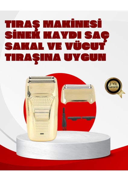 Kablolu Erkek Tıraş Makinesi Altın Renk Dayanıklı Çok Renkli