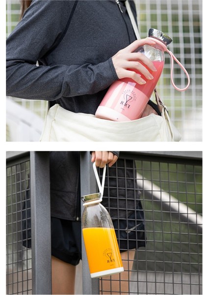 Taşınabilir Mini Meyve Karıştırıcı, Şarjlı, 500 Ml, Pembe fiyatları