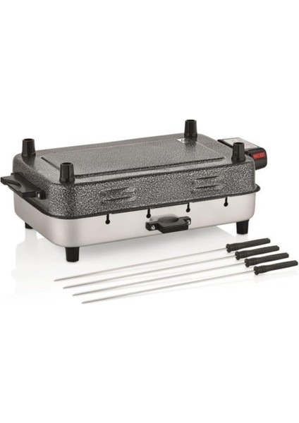 Büyük Boy 37X23CM Elektrikli Alüminyum Izgara ve Kebap Ocaklı Mangal modelleri