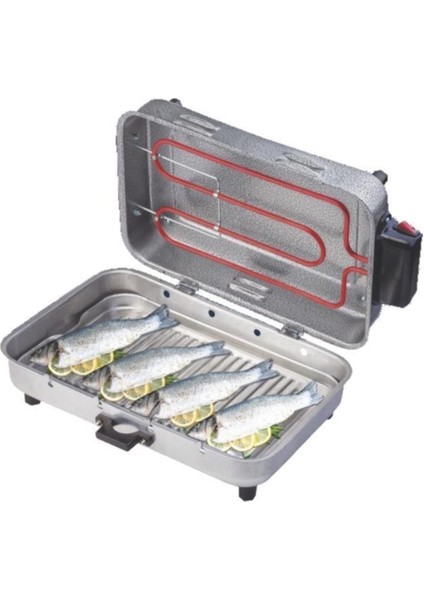 Büyük Boy 37X23CM Elektrikli Alüminyum Izgara ve Kebap Ocaklı Mangal fırsatları