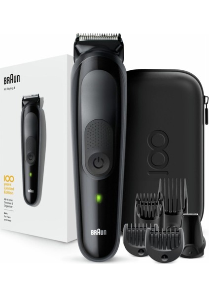 Kablosuz Erkek Bakım Kiti, 5 Ataşman, Seyahat Çantası, Islak ve Kuru Bakım Seti