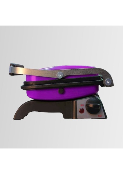 Mor Mini Döküm Tost Makinesi, 8 Dilim, Yapışmaz Yüzey, Temizleme Fırçası Hediyeli fiyatları