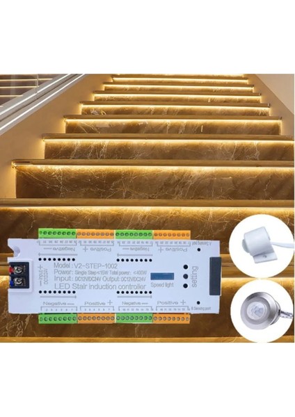 Sensörlü 32 Basamak Merdiven Aydınlatma, Güvenli ve Şık Ev ve Ofis Kullanımı indirimleri