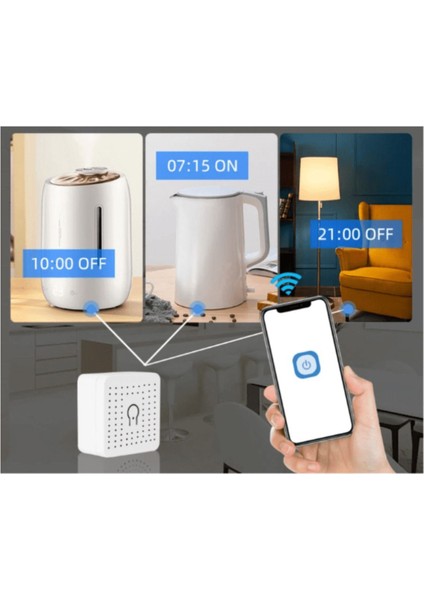 Akıllı Wifi Kuru Kontak Anahtar, 16 Amper, Kompakt ve Kullanışlı Tasarım