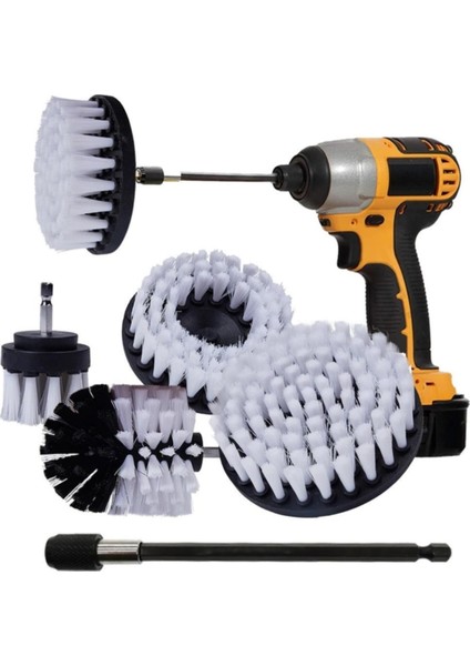 Çok Amaçlı Havuz ve Fayans Temizleme Fırça Seti 6 Parça Uzatma Aparatlı