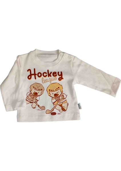 Hockey Desenli Krem Erkek Üçlü Takım fiyatları