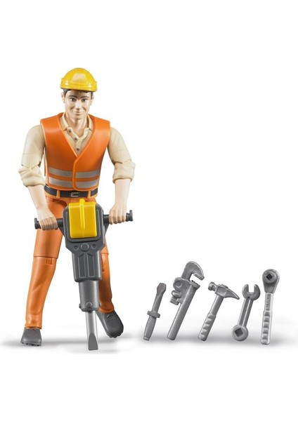 Inşaat Işçisi ve Aksesuarları Ölçekli Model, Detaylı ve Eğlenceli Koleksiyon
