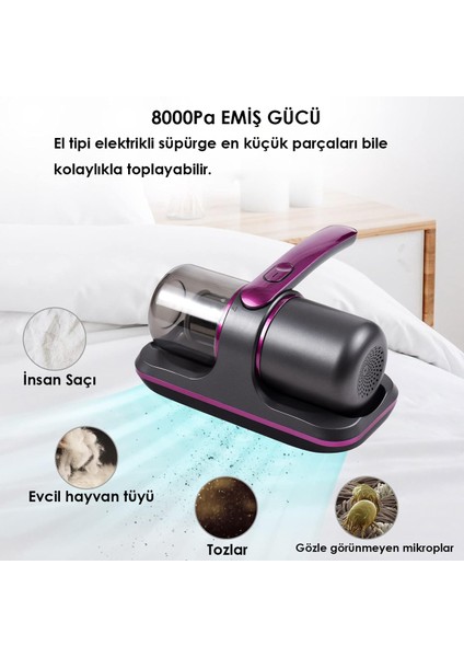 Şarjlı Uv-C Işınlı 100W El Temizleme Cihazı, Güçlü ve Pratik Kullanım Sağlar.