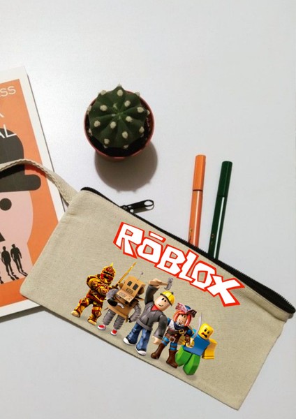 Roblox Tasarımlı Özel Üretim Fermuarlı Cüzdan Kalemlik