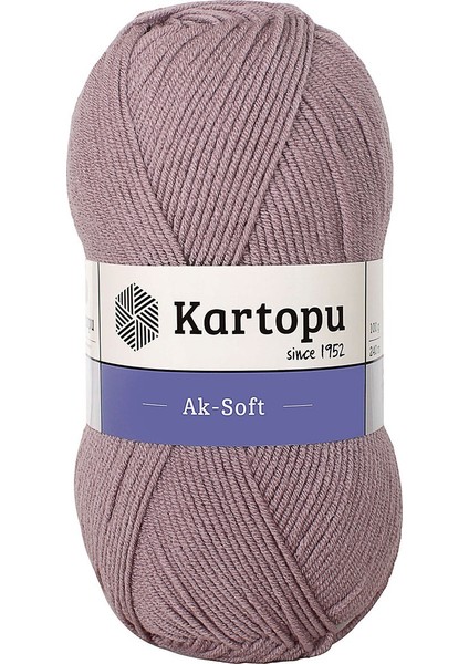 5 Adet Kartopu Aksoft Örgü İpi K713 Üzüm Suyu