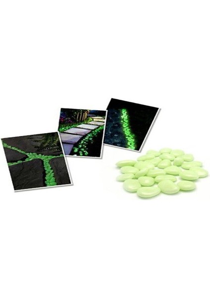 Gece Karanlıkta Işık Vererek Parlayan Dekoratif Çakıl Taşları (5067) modelleri