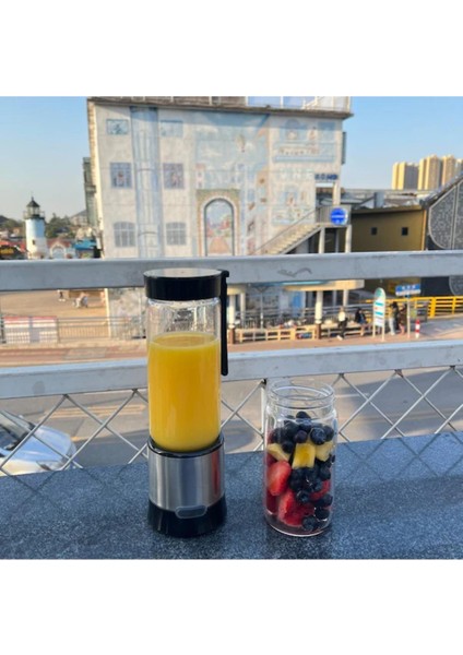 Şarjlı 450 ml Paslanmaz Blender, Siyah Renkli, Kullanım Kolaylığı Sunar. fırsatları