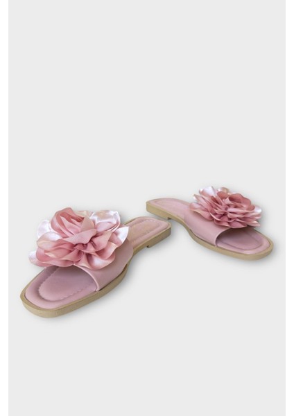 Kadın Gül Çicekli Hediyelik Bohçalık Çeyizlik Terlik Pudra fırsatları