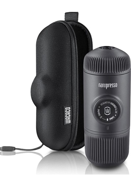 Portatif Manuel Espresso Makinesi, Şık Gri Tasarım, Hızlı ve Kolay Kahve Keyfi