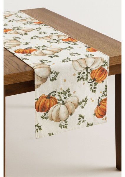 Balkabaklı Runner Masa Örtüsü – Sonbahar Konseptli