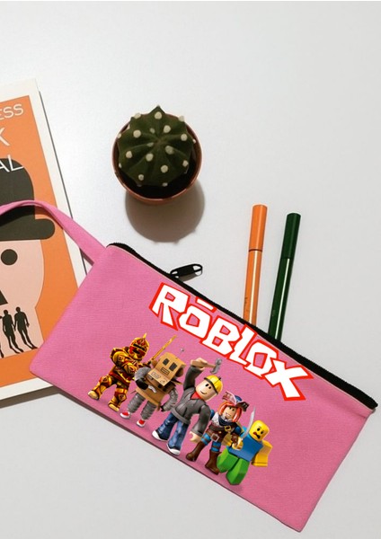 Roblox Tasarımlı Özel Üretim Fermuarlı Cüzdan Kalemlik