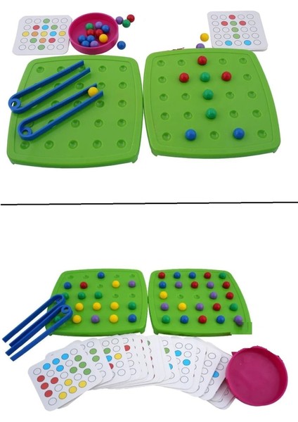 Eğitici Mini Boncuklar Dizme Kutu ile Ofis ve Evde Eğlenceli Aktivite Seti