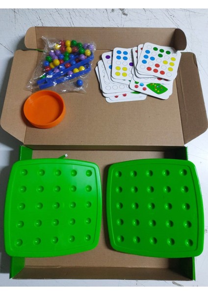 Eğitici Mini Boncuklar Dizme Kutu ile Ofis ve Evde Eğlenceli Aktivite Seti fırsatları