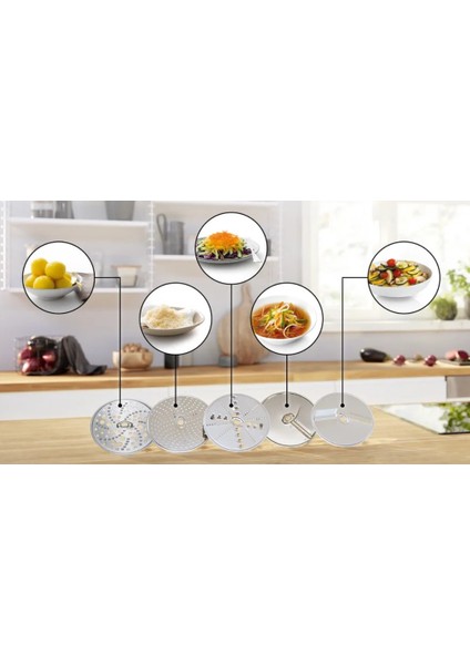 Mutfak Şefi MUMS6ZS00 -MUMSZ6ZS17 Optimum 8-9 Seri Rende Seti modelleri