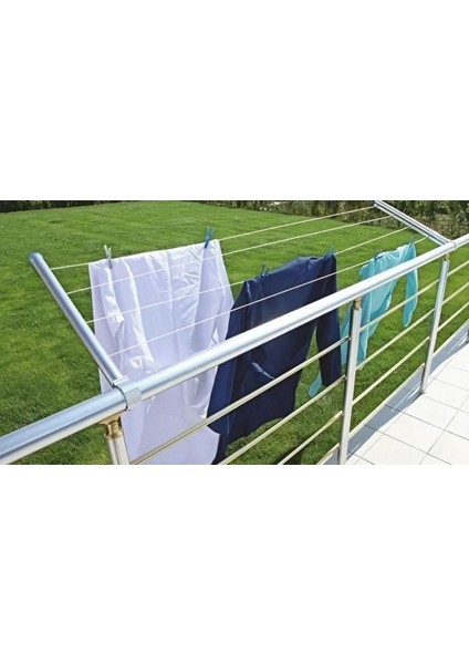 Balkon Için Yuvarlak Çamaşır Askısı, Beyaz, Dayanıklı ve Pratik Kullanım fırsatları