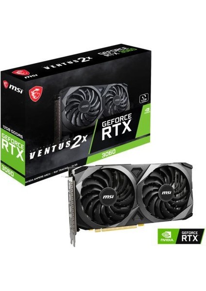 Msı VGA Geforce Rtx 3060 Ventus 2x 12G Oc 12GB Gddr6 192B DX12