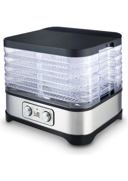 250W Meyve ve Sebze Kurutucu, 5 Tepsili, Şık ve Pratik Tasarım