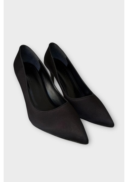 Kadın Klasik Topuklu Ayakkabı Siyah - Füme fırsatları