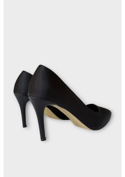Kadın Klasik Topuklu Ayakkabı Siyah - Füme indirimleri