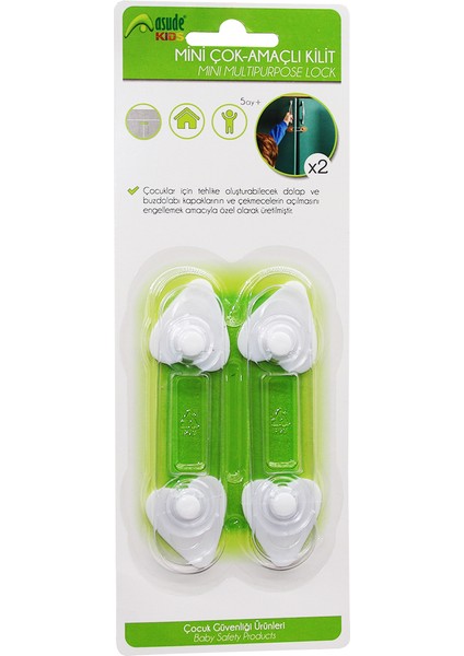2 Parça Mini Çok Amaçlı Kilit Ç.emniyet (5313)