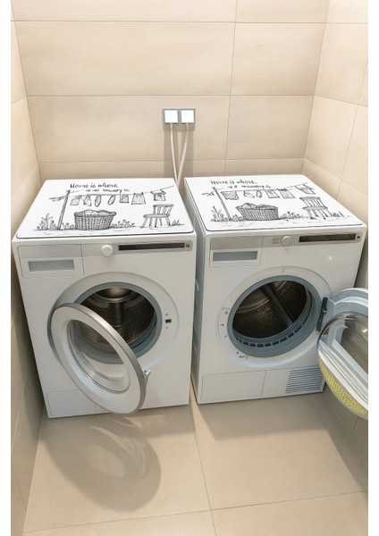 Çamaşır Kurutma Makinesi Matı Örtüsü 60X60CM Kaymaz Sıvı Geçirmez Silinebilir 27251011 modelleri