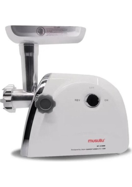 1300W Güçlü ve Şık Elektrikli Et Kıyma Makinesi, Beyaz Renk fiyatları