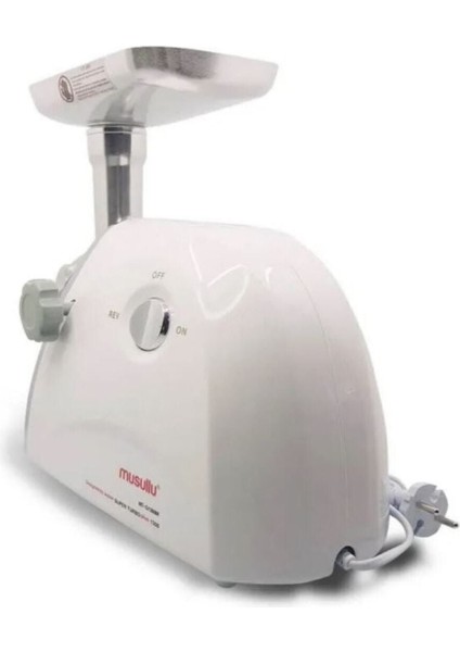 1300W Güçlü ve Şık Elektrikli Et Kıyma Makinesi, Beyaz Renk fırsatları