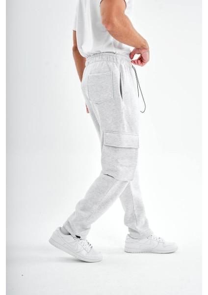 Erkek Kargocepli Jogger Eşofman Altı*rahatkesim*lastikli Paça*şık Günlük Spor Tarz Siyah**gri fiyatları