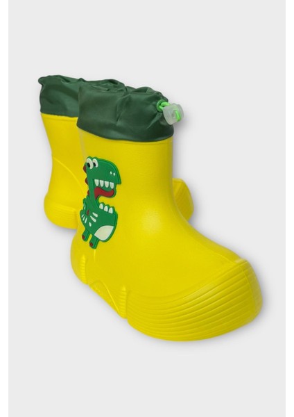 Çocuk Kışlık Su Geçirmez Yağmur Botu Sarı fiyatları