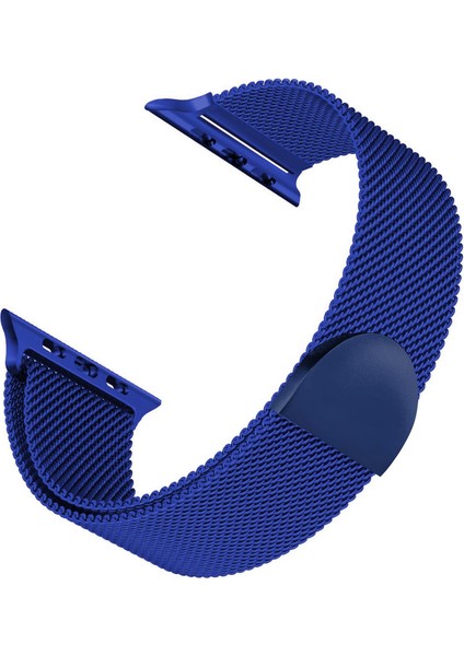 Apple Watch Series 11 46MM Kordon Luxe Metal Twist Lacivert