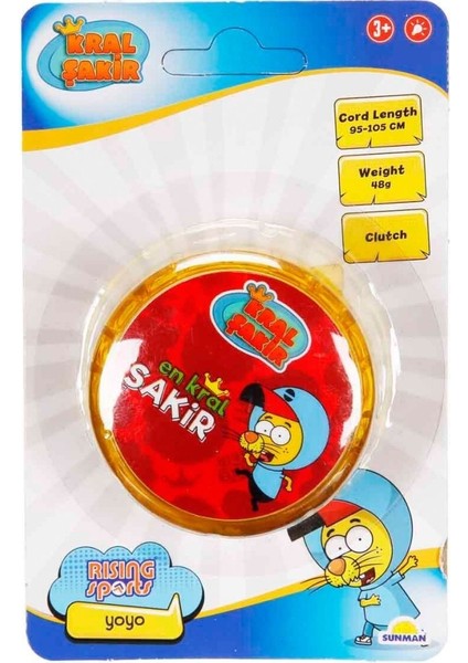 Nessiworld 5354 Sun-Rst-Rsp-Yoyo Kral Şakir 6cm Sarı Işıklı Krtl Kral