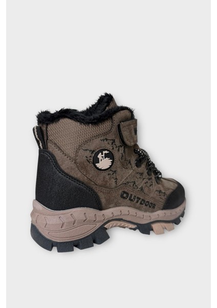 Çocuk Içi Kürklü Fermuarlı Outdoor Bot Vizon indirimleri