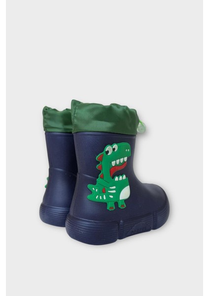 Çocuk Kışlık Su Geçirmez Yağmur Botu Lacivert indirimleri